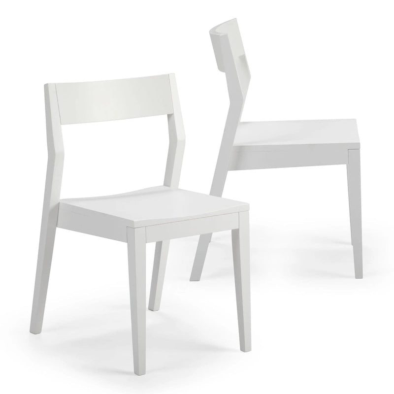 Modern Solid Wood Dining Chair - Set of 2