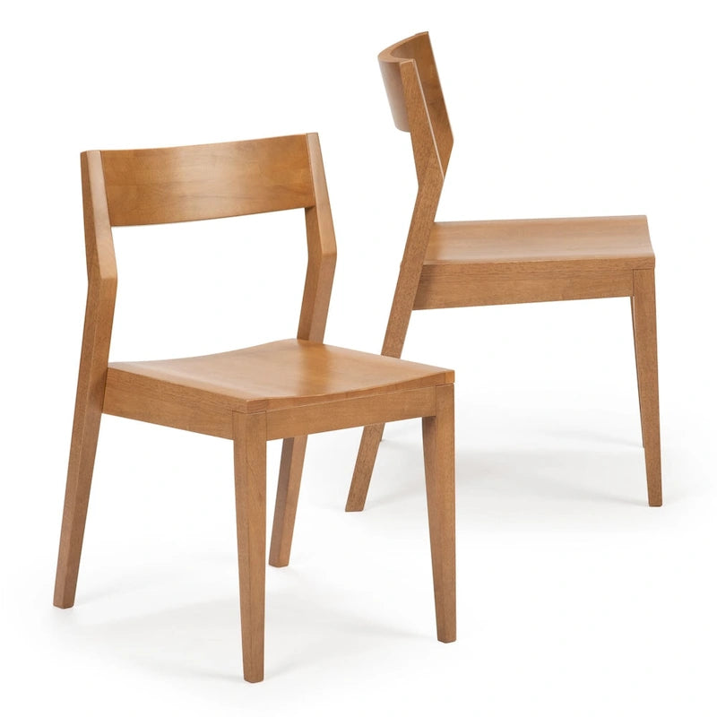 Modern Solid Wood Dining Chair - Set of 2