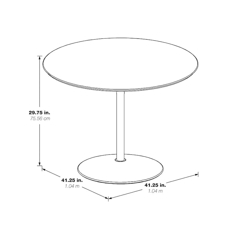 41.25 x 41.25 Flower Round Dining Table