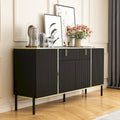 4 Doors Kitchen Sideboard 2 Top Drawers Accent Storage Cabinet