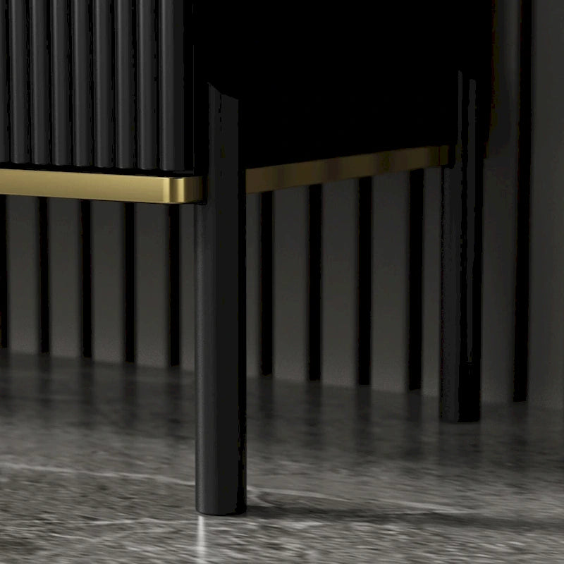 4 Doors Kitchen Sideboard 2 Top Drawers Accent Storage Cabinet