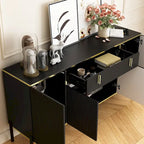 4 Doors Kitchen Sideboard 2 Top Drawers Accent Storage Cabinet