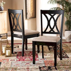 Reneau Modern and Contemporary Upholstered 2-Piece Dining Chair Set