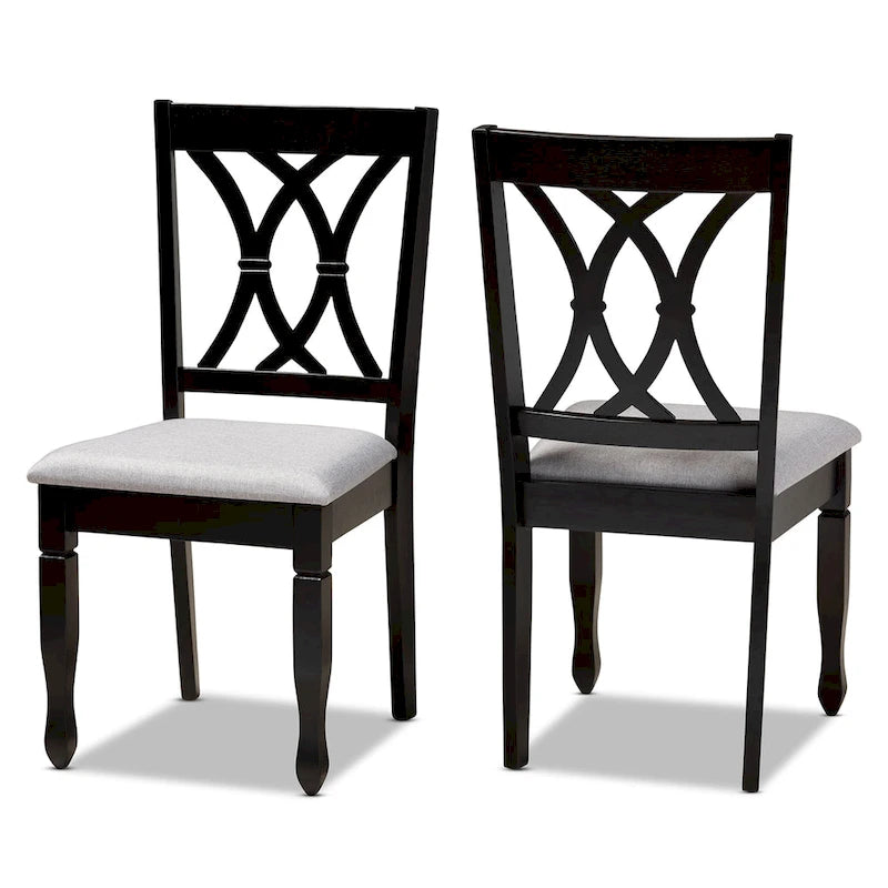 Reneau Modern and Contemporary Upholstered 2-Piece Dining Chair Set