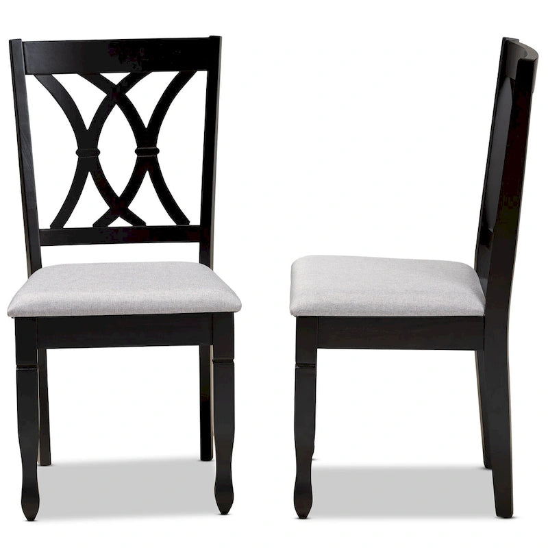 Reneau Modern and Contemporary Upholstered 2-Piece Dining Chair Set
