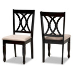 Reneau Modern and Contemporary Upholstered 2-Piece Dining Chair Set