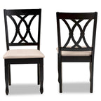 Reneau Modern and Contemporary Upholstered 2-Piece Dining Chair Set