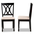 Reneau Modern and Contemporary Upholstered 2-Piece Dining Chair Set