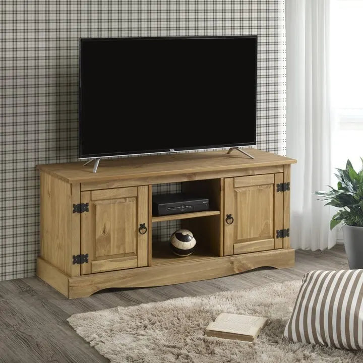 Wood TV Entertainment Stand Corona