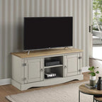 Wood TV Entertainment Stand Corona