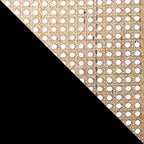 Giverny Dining Chair in Black and Natural Cane - Set of 2