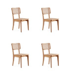 Giverny Dining Chair in Black and Natural Cane - Set of 2