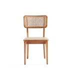 Giverny Dining Chair in Black and Natural Cane - Set of 2