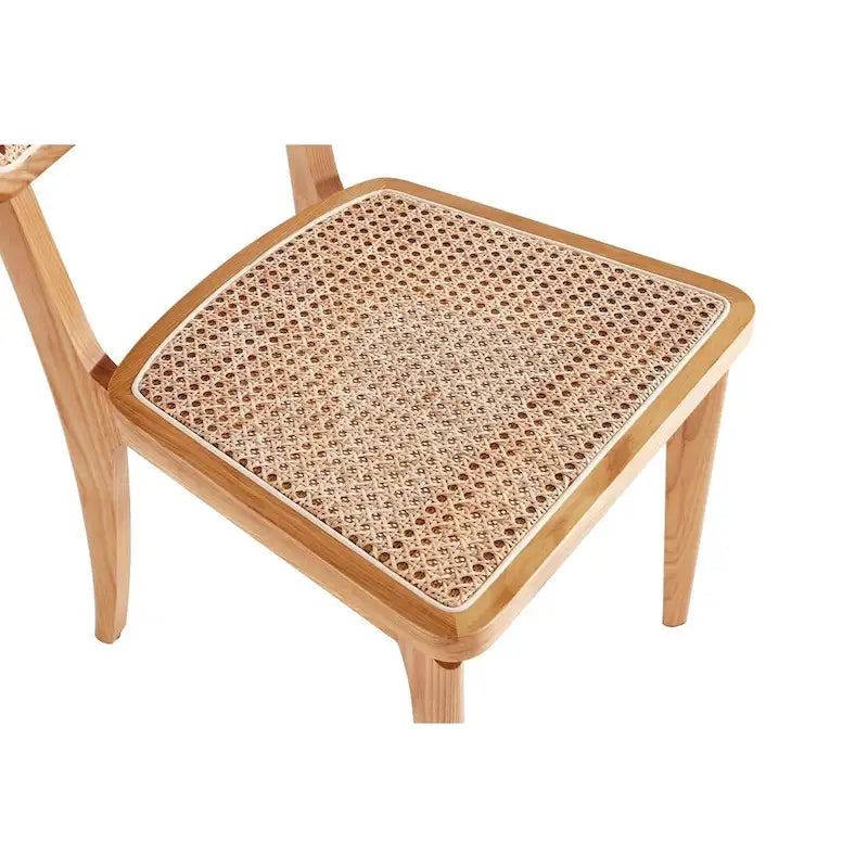 Giverny Dining Chair in Black and Natural Cane - Set of 2