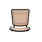 Giverny Dining Chair in Black and Natural Cane - Set of 2