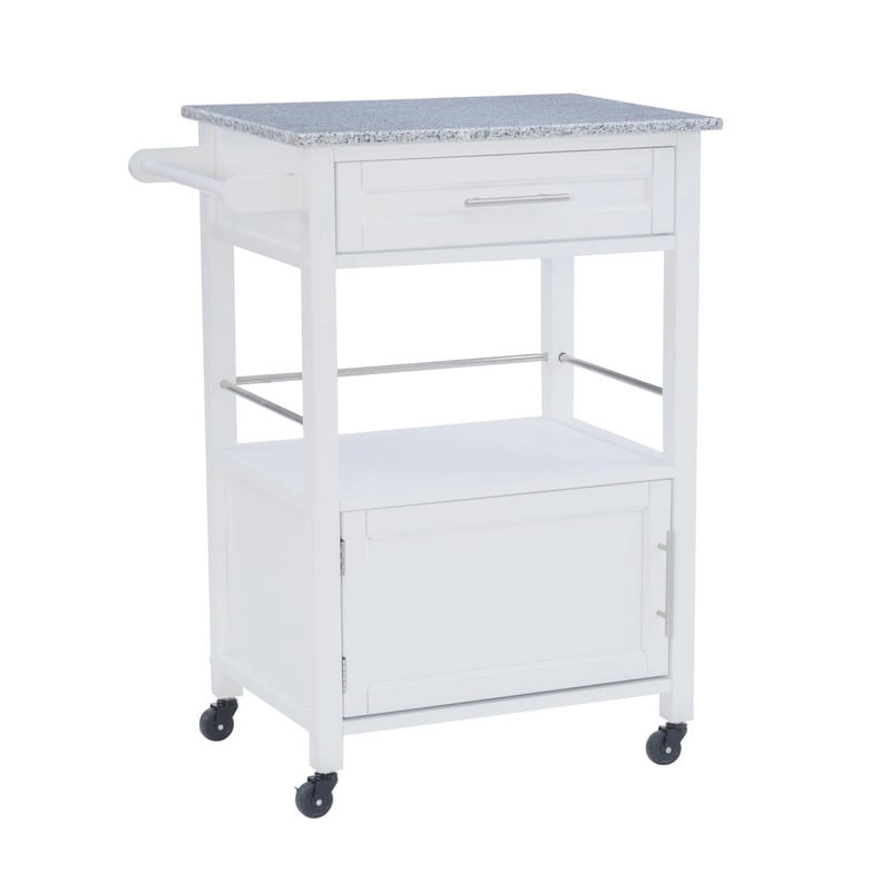 Mobile Kitchen Cart with Granite Top