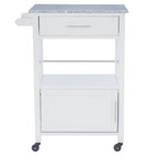 Mobile Kitchen Cart with Granite Top