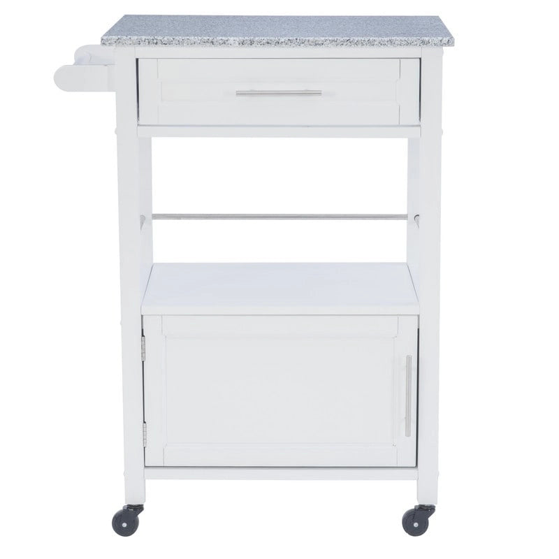Mobile Kitchen Cart with Granite Top