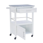 Mobile Kitchen Cart with Granite Top
