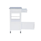 Mobile Kitchen Cart with Granite Top