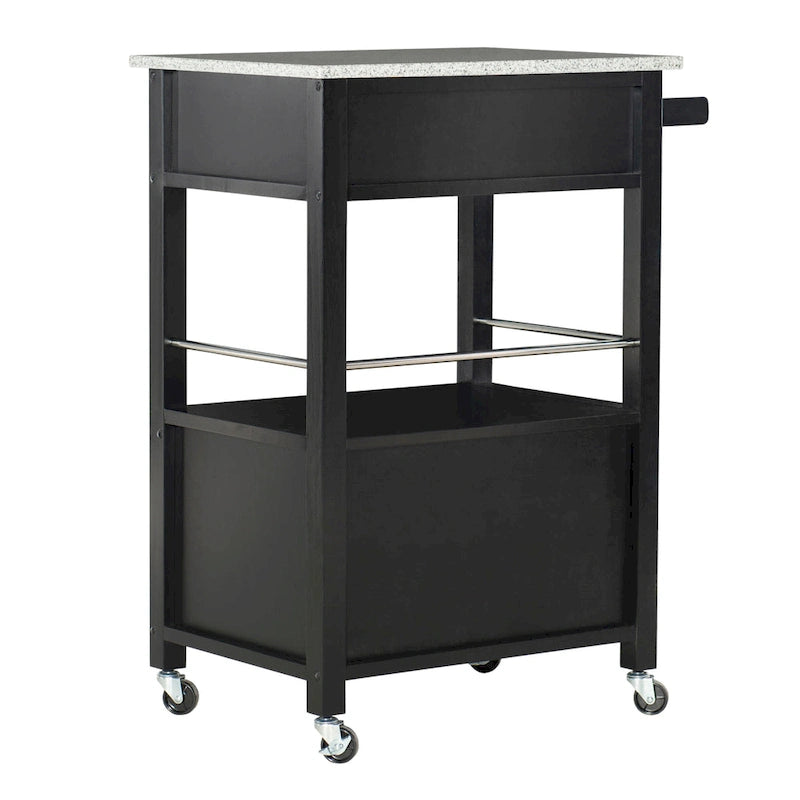 Mobile Kitchen Cart with Granite Top