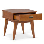 WYNDENHALL Tierney SOLID HARDWOOD 22 inch Wide Rectangle Mid Century Modern End Table - 22 W x 20 D x 22 H