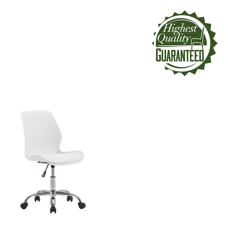 Adjustable Height Office Desk Chair with Wheels