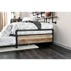 Furniture of America Pern Industrial Black Metal Twin Corner Daybed