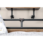 Furniture of America Pern Industrial Black Metal Twin Corner Daybed