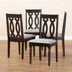 Modern and Contemporary Fabric 4-Piece Dining Chair Set