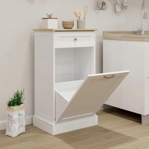 1-Drawer, 1-Compartment Tilt-Out Trash Cabinet - Kitchen Trash Cabinet