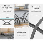 70.9 Inch Long Console Table Gold Sofa Table with White Faux Marble Tabletop for Entryway Living Room