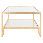 Couture Delila Rectangle Gold Leaf Coffee Table - 51.3 W x 27.5 L x 17.8 H - 51Wx28Dx18H