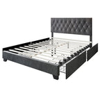 Sheffield Full Tufted Upholstered Storage Platform Bed