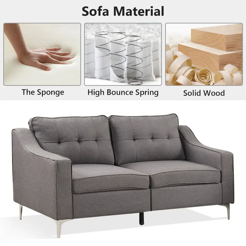 Modern Contemporary Style Apartment Fabric Sofa
