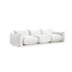 Modern Comfy 3 Seater Couch, Chenille Sectional Sofa 3 Seats Modular Couches with Thick Cushion