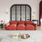 Modern Comfy 3 Seater Couch, Chenille Sectional Sofa 3 Seats Modular Couches with Thick Cushion