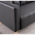 Modern Velvet Track Arm Living Room Sofa