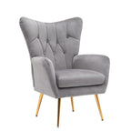 Mid Century Wingback Upholstered Accent Chair