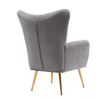 Mid Century Wingback Upholstered Accent Chair