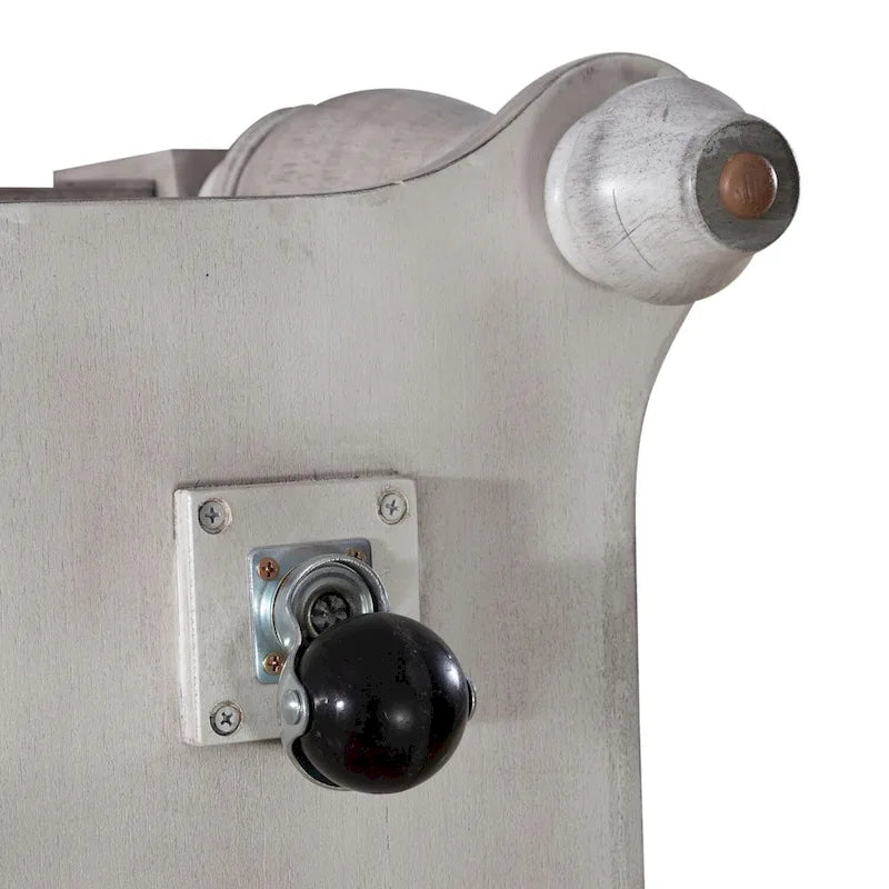 Ocean Isle Antique White & Weathered Pine 3-Piece Cocktail Table Set