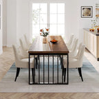 78.74-inch Kitchen Dining Table with Metal Legs