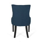Set of 2 Fabric Upholstered Dining Chair with Tapered Legs