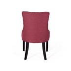 Set of 2 Fabric Upholstered Dining Chair with Tapered Legs