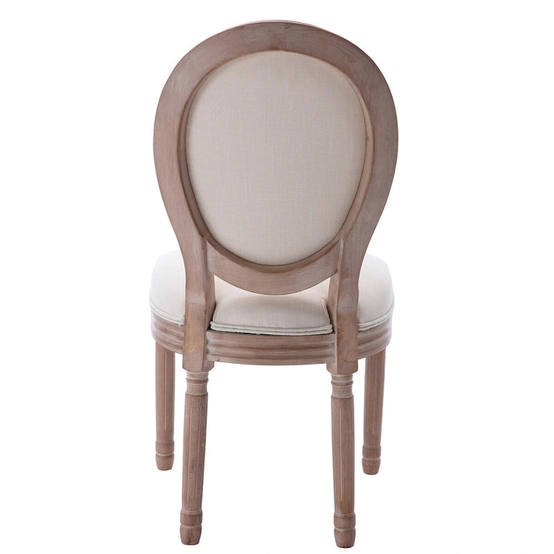 Mieres French Vintage Upholstered Dining Chair, Side Chair(Set of 2) - N/A