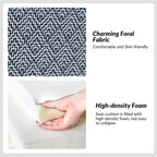 Falk Upholstered Farmhouse Armless Chair with Slipcover and Solid Wood Legs