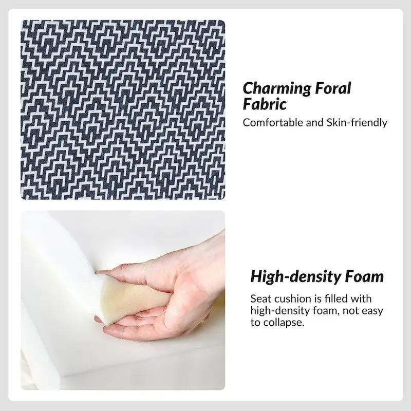 Falk Upholstered Farmhouse Armless Chair with Slipcover and Solid Wood Legs