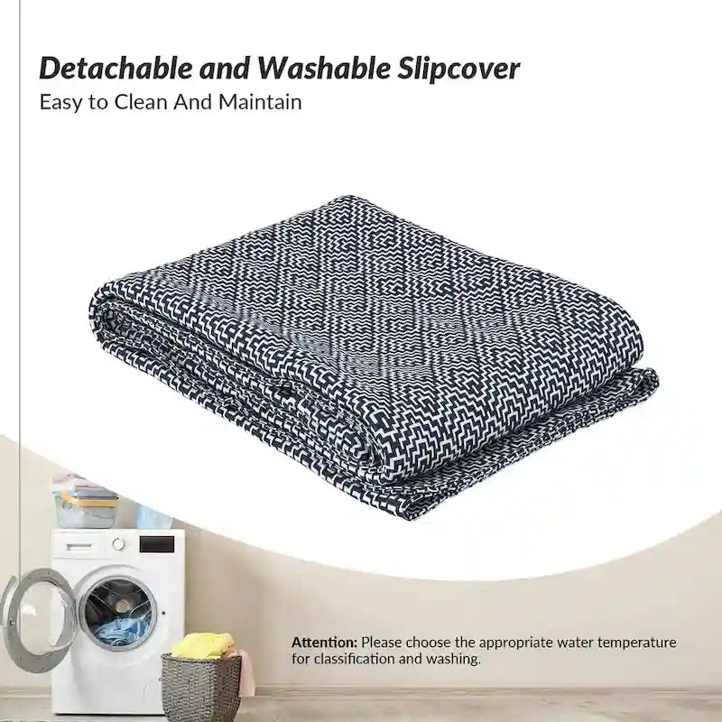 Falk Upholstered Farmhouse Armless Chair with Slipcover and Solid Wood Legs