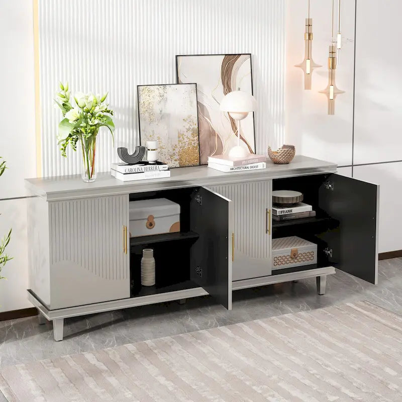 4-Door Cabinet,for Living Room,Kitchen,Bedroom