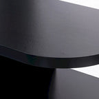 48 Modern Black Electric Fireplace TV Stands Media Console for TVs up to 55